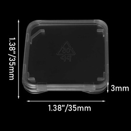 WHYHKJ 20PCS SD Memory Card Case Clip Storage Single Card Protective Case Plastic Transparent White for Camera Memory Card Jewellery Data Card SIM Card Dustproof Case