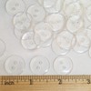 MajorCrafts® 50pcs 18mm Transparent Clear 2 Holes Round Resin Sewing