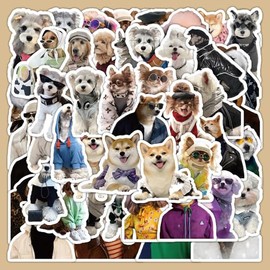 Dog Stickers for Kids Cute Dog Stickers for Adults Dog Stickers for Water Bottles Waterproof Dog Vinyl Sticker for Water Bottles Laptop Phone Scrapbook Junk Journal Collage DIY Crafts(100 Pcs)
