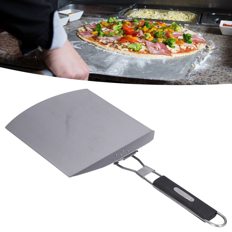 Pizza Paddle Stainless Steel AntiSlip Folding Handle Pizza Shovel Suitable