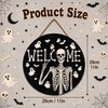 Halloween Decorations - Halloween Skeleton Welcome Sign for Front Door