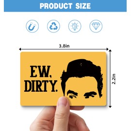 Funny David Clean Dirty Dishwasher Magnet Sign, Novelty Friends TV Show Gifts, Double Sided Clean Dirty Magnet for Dishwasher