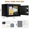 0.37 Cuft Small Safe Box, Mini Home safes with Programmable