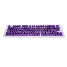 117 Keys Keycaps OEM Height Two Colors Injection Fastness OPQ Opaque Keycaps for 61/64/68/71/78/82/84/87 Keys KeyboardPurple White Letters