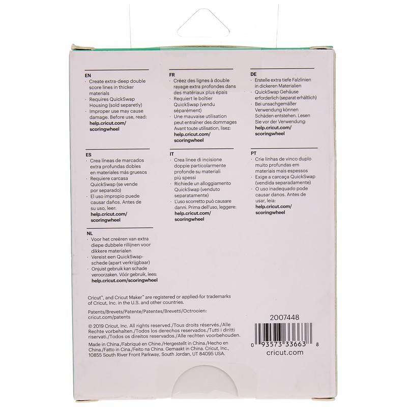 Cricut 2007448 Double Scoring Wheel, One Size