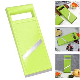 Vegetable Chip Maker, Handheld Mandoline Slicer, Potato Chip Slicer, Mandoline Slicer For Kitchen, Potato Slicer Machine Stainless Steel Vegetable Chopper,Vegetable Slicer, Green
