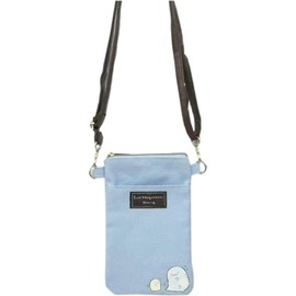 Hatayama Shoji 34203188 Shoulder Pochette Color Canvas Drawing Sumikko Gurashi Lizard, Approx. H 7.9 x W 5.1 inches (20 x 13 cm)