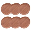 Tableware East Coasters with Teardrop Ears, Set of 6, Red