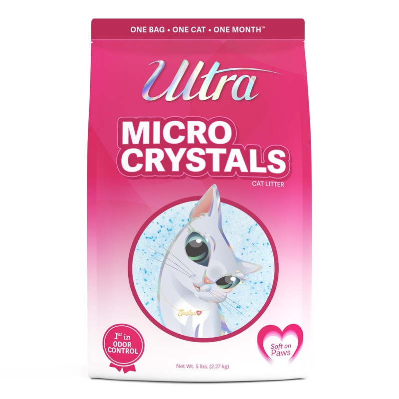 Ultra Micro Crystals Cat Litter - 99.9% Dust Free, Soft