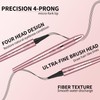 Eyebrow Pencil, Microblading Eyebrow Pen with 4 Fork Tip, 3D
