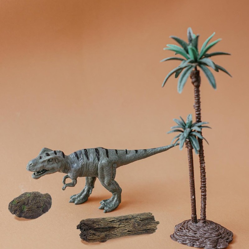 9pcs Artificial Tree Stump Fossil Stone Rock Mini Garden Figurines