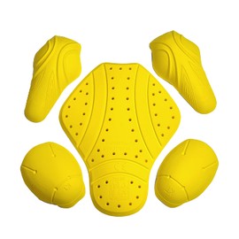 MOTOSTYLEWEAR - 5 PC - CE Level 2 Certified Armor Pads l Level 2 Approved Back, Shoulder, and Elbows Armor Protector Inserts for Motorcycle Jackets.
