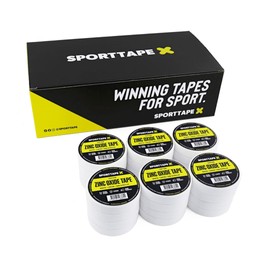 SPORTTAPE 24 Rolls Finger Tape Zinc Oxide Tape - White - 1.25cm x 10m | for Jiu Jitsu, Bouldering, Rock Climbing, BJJ, Crossfit, Rowing, Climbing & Golf (12 Packs of 2 Rolls)