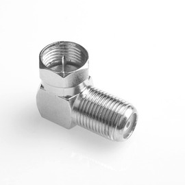 Fanbalunke Right Angle Coaxial Connector 12 Pcs RG6 F Type Female to Male Adapter F Type 90 Degree Coaxial Male to Female Cable Connector RG6 Adapter L Shape for Wall Mounted TV, Modem, Wall Plate