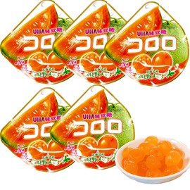 Ko-roro Gummy Candy 48g & 40g 5 Pack - Soft, Juicy Shine Muscat Flavor Gummies, Resealable Pouches for Freshness, Gummy Candy Variety Pack, Made in Japan, Perfect Bulk Gift (Hokkaido Red Melon (Litimited Edition) 5pack)