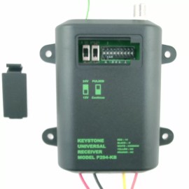 Heddolf Keystone P294-1KB 12/24V Gate Radio Receiver 318MHz 9 code switch + 0 -