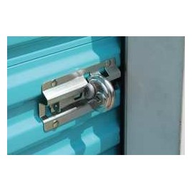 Padlock Guard, Aluminum, Blk, 3/4"L