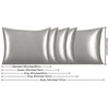 NTBAY 2 Pack Satin Queen Pillowcases for Hair and Skin,