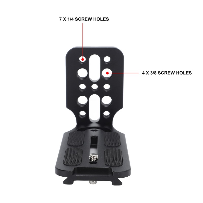 DSLR Camera L Bracket Quick Release Plate Vertical Tripod Quick