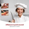Affilacoltelli Professionale 4 in 1, Affila Coltelli da Cucina per
