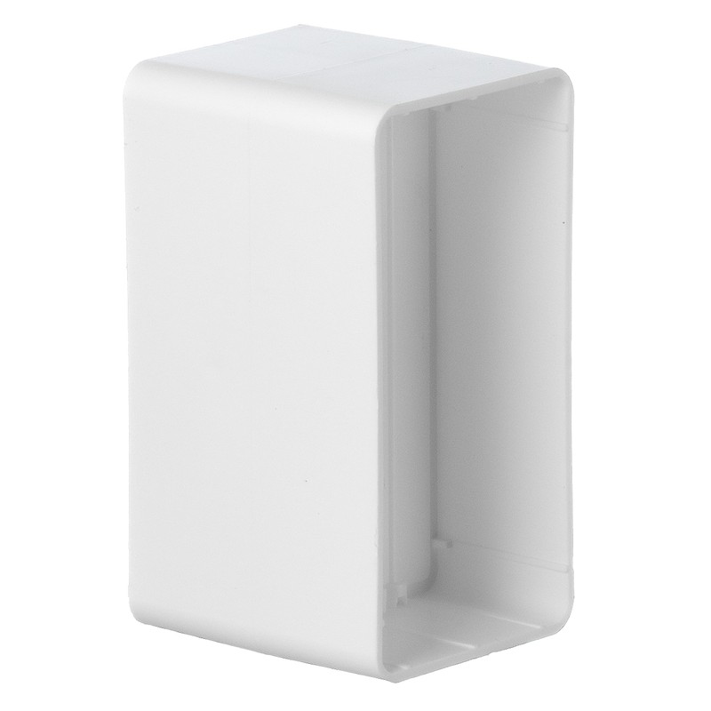 Steinberg14 White 220 x 55 mm Duct Connector with Backflow