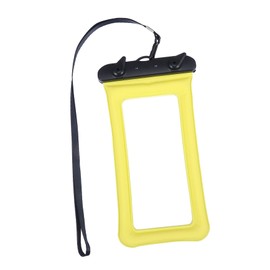 BIUDECO 1set Inflatable Phone Bag Yellow Phone Pouch for Beach Swimming Fishing Boating Snorkeling Activities