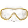 Cressi Onda Snorkel Mask, Transparent/Yellow, One Size, Adult, Unisex