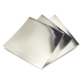 Hygloss 10 Sheets 12 x 12-inch Metallic Foil Board, Silver