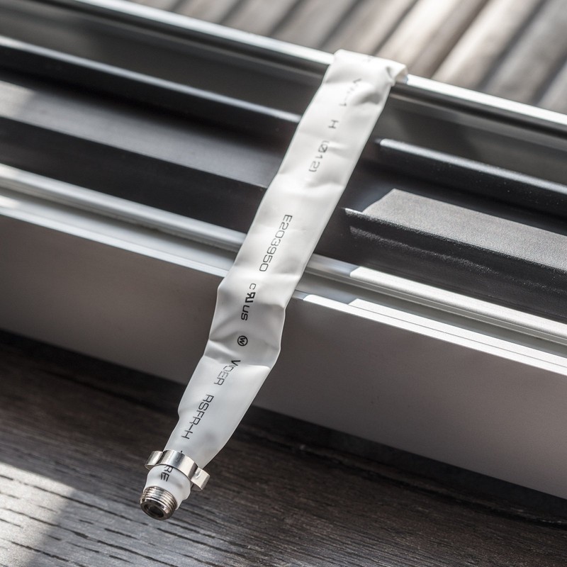 POPPSTAR 2x 21.5 cm SAT Window Feed-Through (2 mm Window