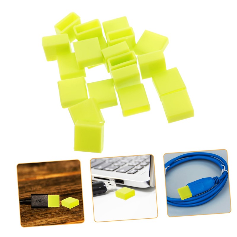 DOITOOL USB Dust Plug 20 Pack USB Covers Protective Covers