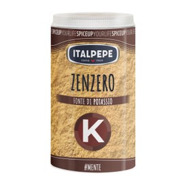 Italpepe, Zenzero Macinato, Gusto Leggermente Pungente e Piccante, Fonte di Potassio, Pack Richiudibile e Riciclabile, Ideale da Aggiungere per Creare Biscotti e Creme, Ottimo anche per Carne e Pesce