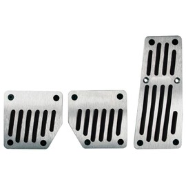 Akhan PS026 Sport Pedal Set Pedal cover Aluminium Pedalauflagen with Anti-Slip Gumm