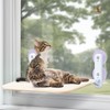 TONY HOBY Cat Window Hammock, Foldable Cat Window Perch, Comfortable