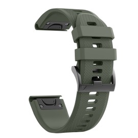 Notocity Compatible Fenix 5 Band 22mm Width Soft Silicone Watch Strap for Fenix 5 Plus/Fenix 6/Fenix 6 Pro/Fenix 7/exip/Forerunner 935/945/Approach S60/Quatix 5(Army Green)
