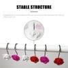 Actpe 12pcs Shower Curtain Hooks, Home Decorative Rustproof Shower Curtain