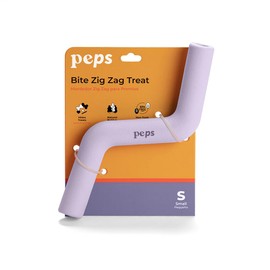 Peps Pet Toy Natural Rubber Treat Bite Toy (Purple, Small)