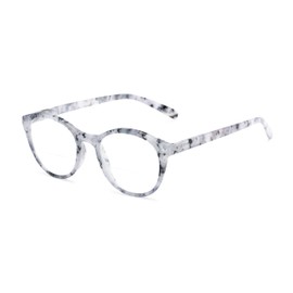 Readers.com Reading Glasses: The Merlot Bifocal Reader, Plastic Round Style for Men and Women - Grey Tortoise, 2.50