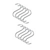 Hardware-Solutions 10 PCS - Space-Saving Tidy S Hooks Chrome Plated
