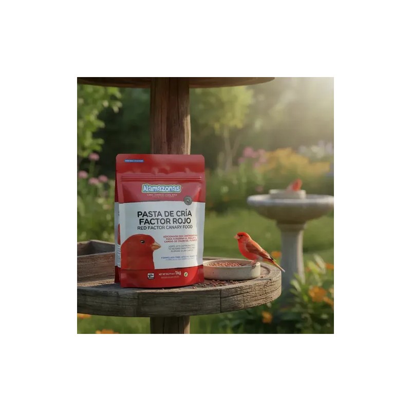 Pasta de Cría Factor Rojo 1kg Alamazonas Breeding Paste with