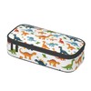 NOXOZNMOK Dinosaurs Pencil Case Big Capacity Multifunctional Storage Pen Pouch
