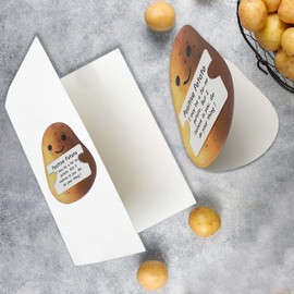 Seyal Potato shaped greeting card Positive Potato motivational Cards for Women, Men, Funny card for Frindes- With Motivational Messages