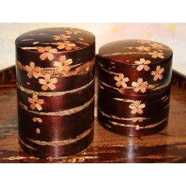 角館 Cherry Leather Craft, Cherry Leather Total Leather Making Tea Container (Medium)
