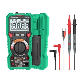 ANKONG TRMS Digital Multimeter - Fast Accurate Voltage Current Resistance Diodes & Continuity Measurements - 6000 Counts, Auto-Ranging - Ideal for Automotive & Overhead Lines - Includes Duty-Cycle Cap
