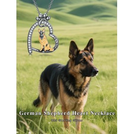 Midari Dog Necklaces Sterling Silver Cute Puppy Yorkie/Labrador/French Bulldog/Corgi/Shih Tzu Necklace for Women with Dog Jewelry Birthday Gifts for Women Friends Mom, Sterling Silver, No Gemstone