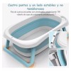 NS Bañera Tina De Baño Para Bebe Plegable Antideslizante+cojín
