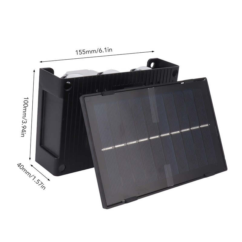 Solar Outdoor Lights Waterproof 6 LED Bulbs Ambient Outdoor Wall