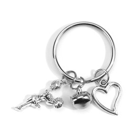 MUCOOS Love Cheerleader-Schlüsselanhänger, Anhänger Im Cheerleader-Design, Geeignet Für Ballspiele, Party-Feiergeschenke Und Aufmerksame Geschenke Für Freunde Zum Anfeuern