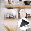 Pack of 2 Floating Shelf Brackets (14 cm x 13
