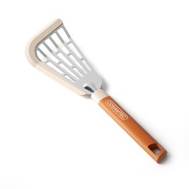 Cosamtec Silicone Fish Spatula Flexible Curved Edge Slotted Turner for Non-Stick Cookware Egg Pancake Flipper with Heat Resistant Nylon Handle