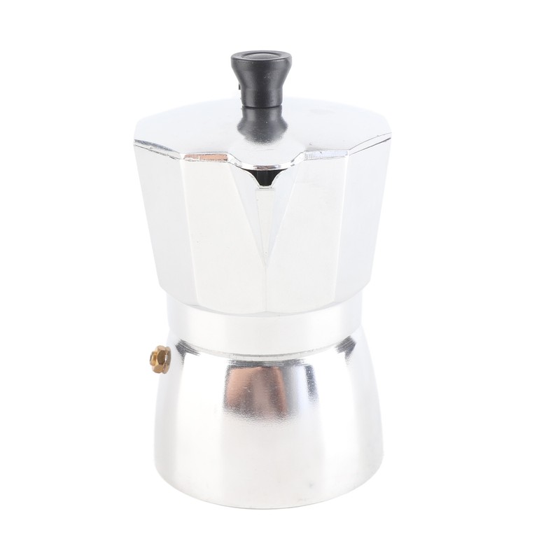 Stovetop Coffee Maker Coffee Boiler Pot Aluminum Octagonal Shape for